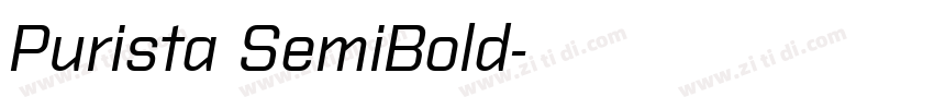 Purista SemiBold字体转换